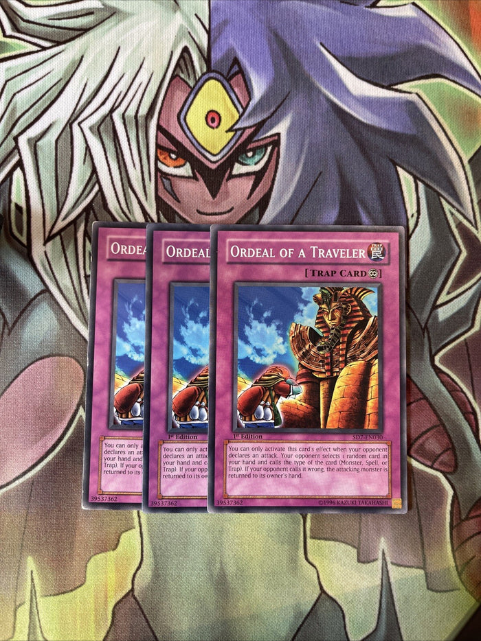 SD7-EN030 x3 Ordeal of a Traveler Common Excellent Condition Yugioh