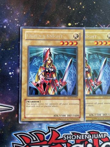 EEN-EN004 x3 Queen's Knight Common Playset Yugioh (back)
