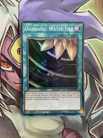 ANGU-EN010 Ogdoadic Water Lily Super Rare 1st Edition NM Yugioh Card