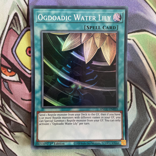 ANGU-EN010 Ogdoadic Water Lily Super Rare 1st Edition NM Yugioh Card