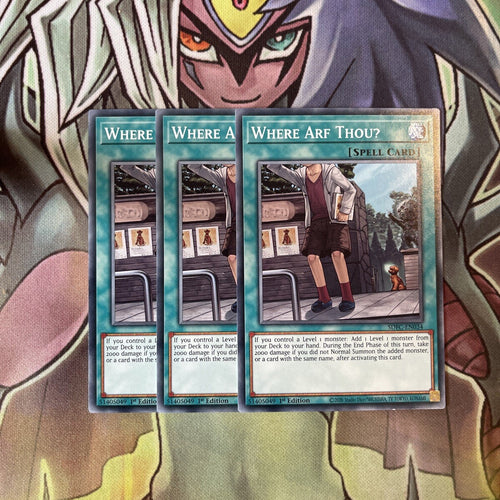 SDFC-EN034 x3 Where Arf Thou? Common Excellent Condition Yugioh