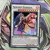 OP10-EN008 Shiranui Sunsaga Super Rare 1st Edition NM Yugioh Card