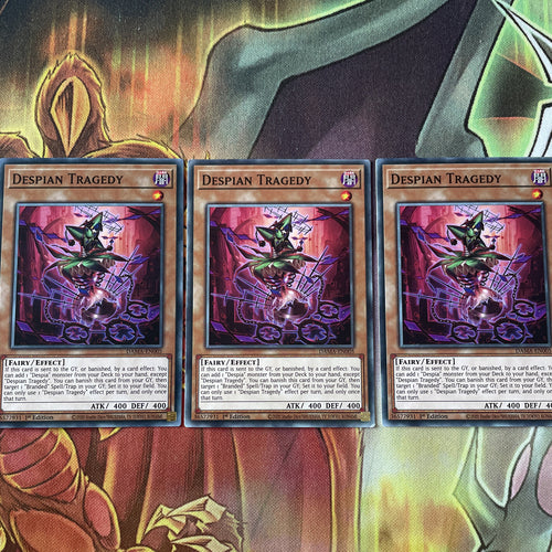 DAMA-EN005 3X Yugioh Despian Tragedy Common 1st Edition NM PLAYSET