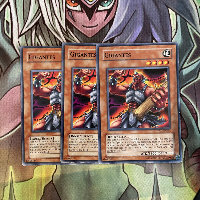 CP04-EN015 x3 Gigantes Common Excellent Condition Yugioh