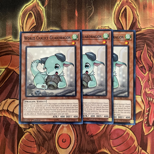 SDRR-EN020 Yugioh World Chalice Guardragon x3 Playset