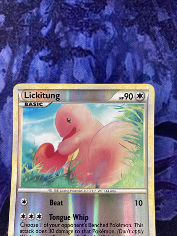 Pokemon Card Lickitung Triumphant Reverse Holo 66/102 Near Mint (back)
