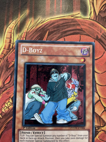 PHSW-EN084 D-Boyz 1st edition NM Yugioh Card (back)
