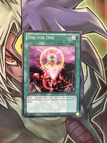 SP13-EN050 One For One Common 1st Edition NM Yugioh Card