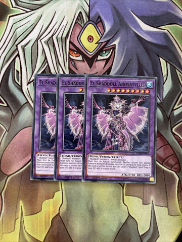SDSH-EN043 x3 El Shaddoll Anoyatyllis Common Excellent Condition Yugioh