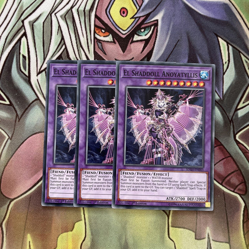 SDSH-EN043 x3 El Shaddoll Anoyatyllis Common Excellent Condition Yugioh