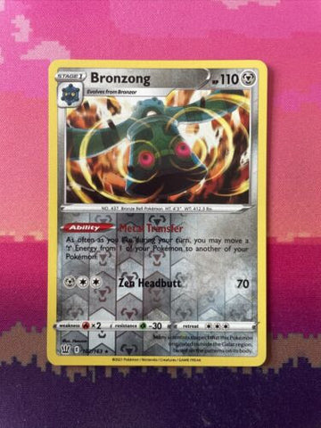 Pokemon Card Bronzong Battle Styles Reverse Holo Rare 102/163 Near Mint