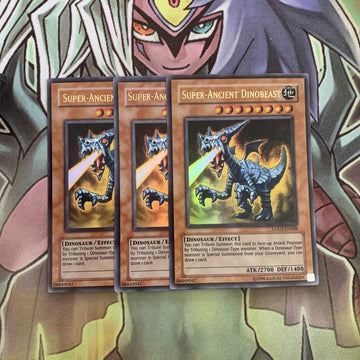 LODT-EN088 x3 Super-Ancient Dinobeast Ultra Rare Excellent Condition Yugioh