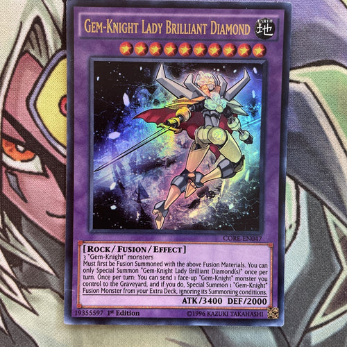 CORE-EN047 Gem-Knight Lady Brilliant Diamond Ultra 1st Edition NM Yugioh Card