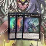 CT10-EN012 x3 Diamond Dire Wolf Super Rare Excellent Condition Yugioh