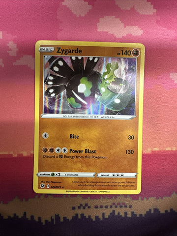 Pokemon Card Zygarde Champions Path Holo Rare 028/073 Near Mint