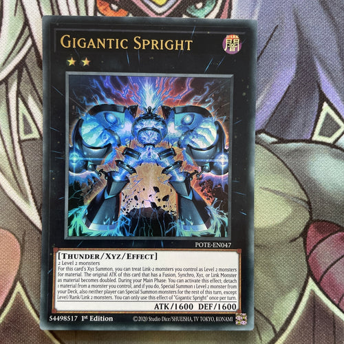 POTE-EN047 Gigantic Spright Ultra Rare 1st Edition Near Mint Yugioh