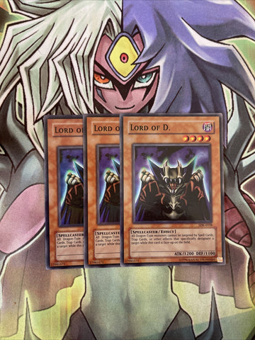 SDK-E038 x3 Lord of D. Super Rare Excellent Condition Yugioh