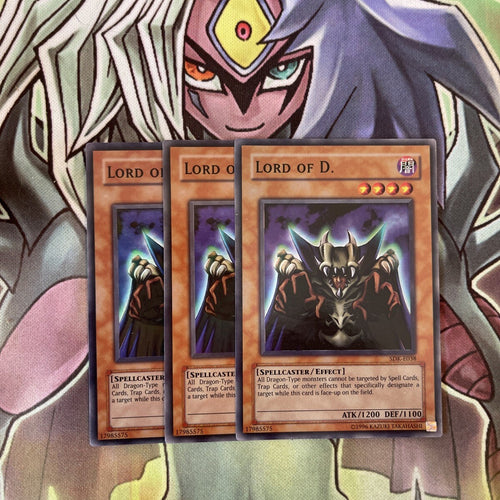 SDK-E038 x3 Lord of D. Super Rare Excellent Condition Yugioh