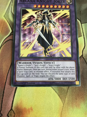SDMY-EN042 Arcana Knight Joker 1st Edition Near Mint Yugioh Card (back)