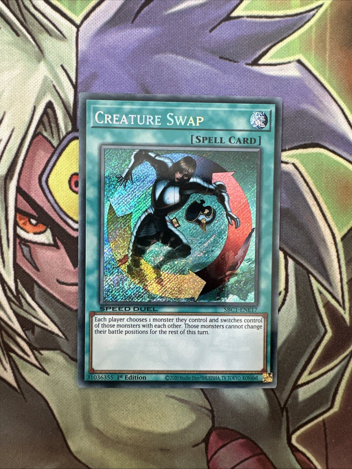 SBC1-ENE17 Creature Swap Secret Rare 1st Edition NM Yugioh Card