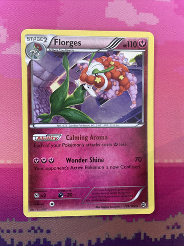 Pokemon Card Florges Breakthrough Rare 103/162 NM