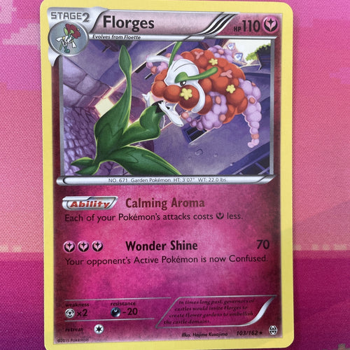 Pokemon Card Florges Breakthrough Rare 103/162 NM