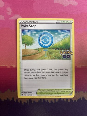 Pokemon Card Pokestop Pokemon GO Uncommon 068/078 NM