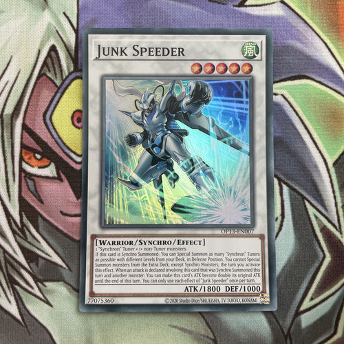 OP13-EN007 Junk Speeder Super Rare UNL Edition NM Yugioh Card