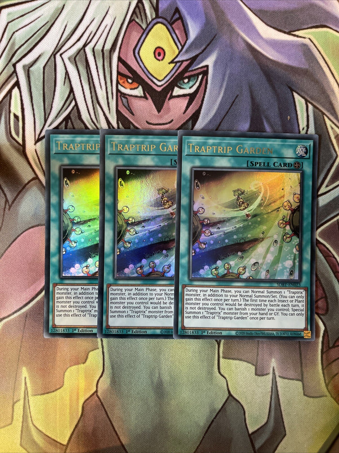 SDBT-EN023 x3 Traptrip Garden Ultra Rare Excellent Condition Yugioh