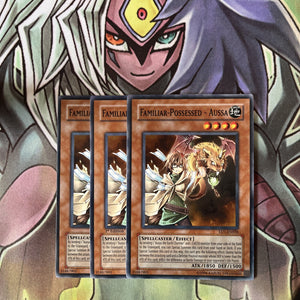 EEN-EN026 x3 Familar-Possessed - Aussa Common Excellent Condition Yugioh