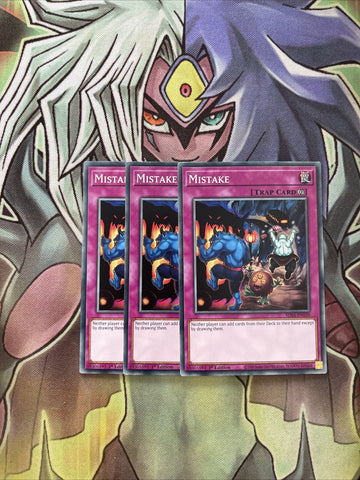 SDSA-EN039 x3 Mistake Common Excellent Condition Yugioh