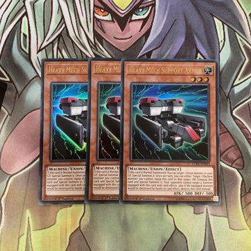 LCKC-EN023 x3 Heavy Mech Support Armor Ultra Rare Excellent Condition Yugioh