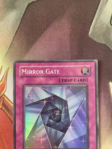 TAEV-EN063 YuGiOh Mirror Gate | Super Rare 1st Edition | Light Play (back)