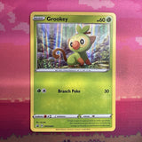 Pokemon Card Grookey SWSH001 Black Star Promo Holo Near Mint