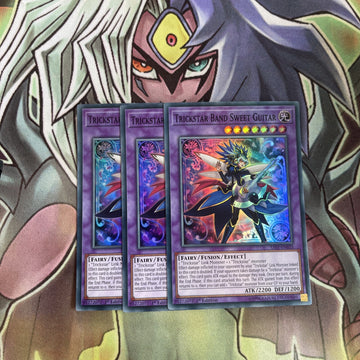 SAST-EN033 x3 Trickstar Band Sweet Guitar Super Rare Excellent Conditon Yugioh