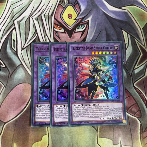 SAST-EN033 x3 Trickstar Band Sweet Guitar Super Rare Excellent Conditon Yugioh