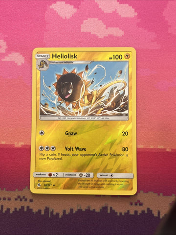 Pokemon Card Heliolisk Forbidden Light Reverse Holo 38/131 Near Mint