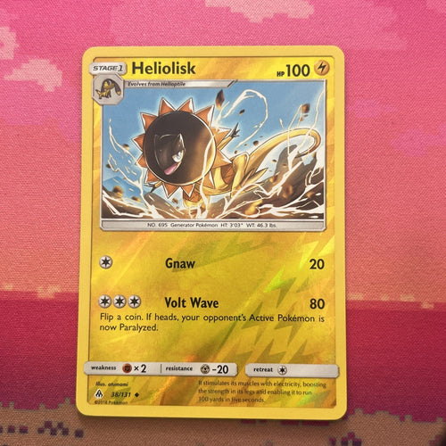 Pokemon Card Heliolisk Forbidden Light Reverse Holo 38/131 Near Mint