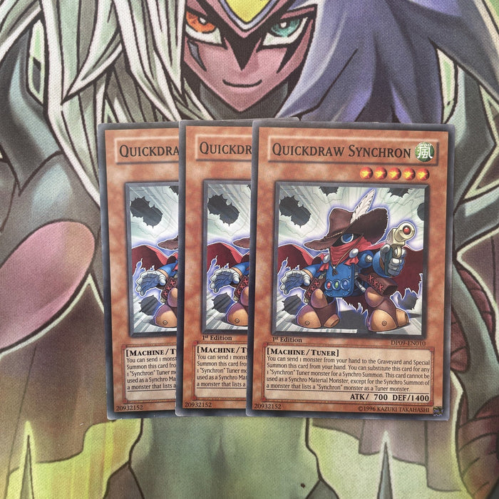 DP09-EN010 x3 Quickdraw Synchron Common Excellent Condition Yugioh