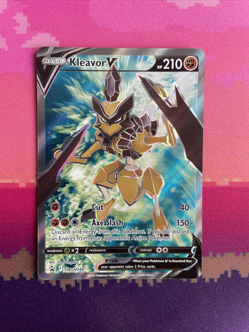 Pokemon Card Kleavor V SWSH248 Ultra Rare Black Star Promo NM Condition
