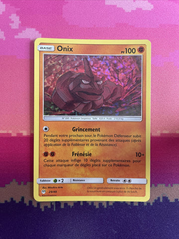 Pokemon Card Onix FRENCH McDonald's 2019 Onix Holo NM