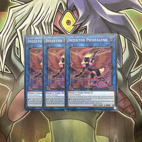 OP18-EN011 x3 Inzektor Picofalena Super Rare Excellent Condition Yugioh