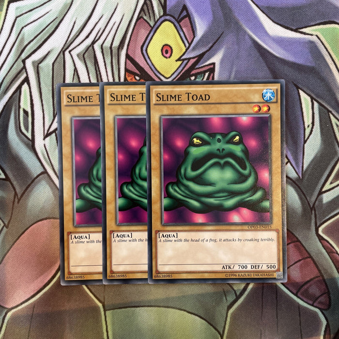 OP03-EN015 Slime Toad Common x3 Excellent Condition Yugioh