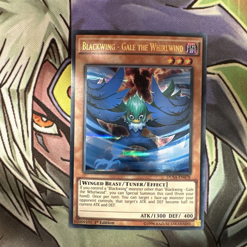 DUSA-EN078 Blackwing - Gale The Whirlwind Ultra Rare 1st Edition NM Yugioh Card
