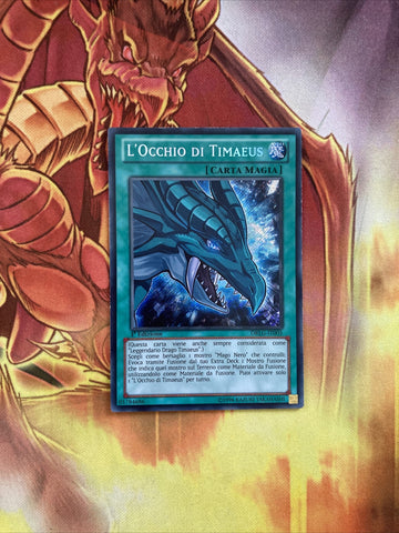 DRLG-IT005 Yugioh The Eye Of Timaeus 1st Ed. Secret Rare LP Italian