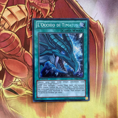 DRLG-IT005 Yugioh The Eye Of Timaeus 1st Ed. Secret Rare LP Italian