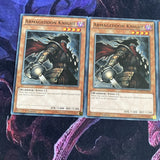 SDPD-EN018 x3 Armageddon Knight 1st Edition Mint YuGiOh Card