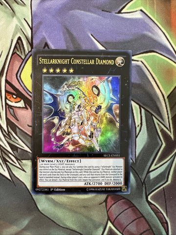 SECE-EN051 Stellarknight Constellar Diamon Ultra Rare 1st Edition NM Yugioh Card