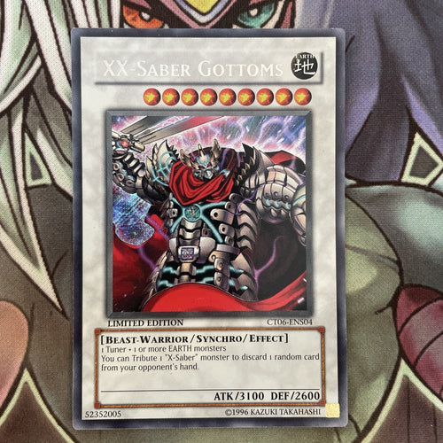 CT06-ENS04 XX-Saber Gottoms Secret Rare LIMITED Edition NM Yugioh