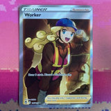 Pokemon Card Worker 195/195 Ultra Rare Silver Tempest Near Mint